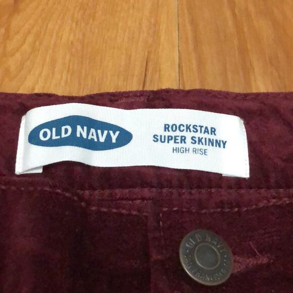 Old Navy Girl’s Rockstar Super Skinny High Rise Velvet Pants Size 16 Plus - Picture 11 of 11
